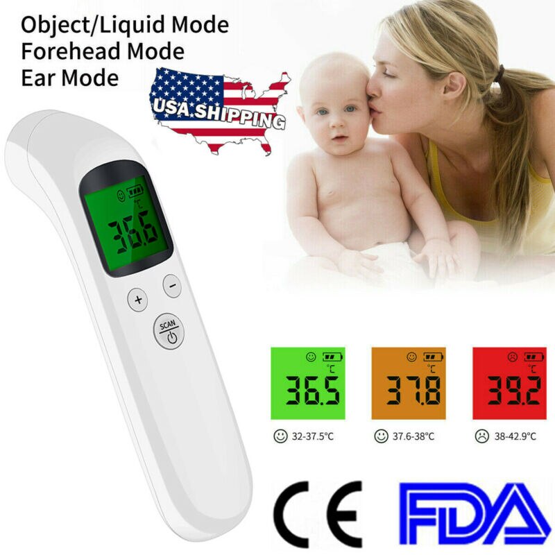 Lcd Digital Non-contact Voorhoofd Thermometer Infrarood Thermometer Temperatuur Koorts Digitale Maatregel Baby Volwassen Gezondheid In Voorraad