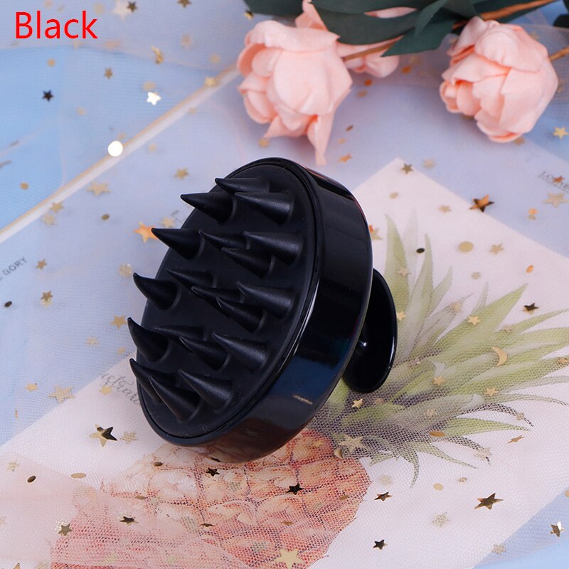 Massage Borstel Haar Wassen Brush Kop Lichaam Douche Massager Kam Siliconen Acupunt Hoofd Meridiaan Ontspannende Massage Kam Gereedschap: 1