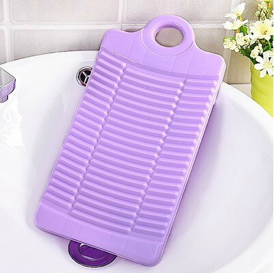 Accesorios para colada antideslizante, Mini lavadero, tabla de lavar ropa de plástico, limpieza, lavado de ropa: violet