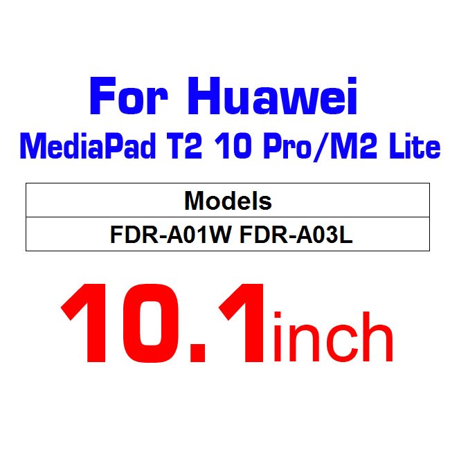 Gehärtetem Glas Für HuaWei Mediapad T2 M2 Profi 10 8 7 Lite 10,1 JDN-AL100 JDN-W09 FDR-A01W A03L M2-A01L M2-801 802L für C5 10,1": M2 Lite 10(T2 Profi10)
