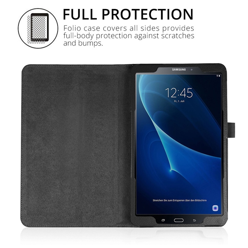 Ultra Slim etui z klapką stojak na PU skórzane etui do Samsung Galaxy Tab A 10.1 2016 przypadku T580 T585 SM-T580 SM-T585 Tablet Funda coque