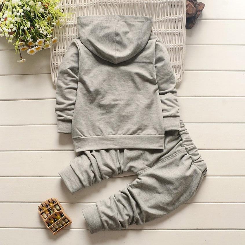 2 pçs da criança do bebê roupas de inverno estilo menino carta impressão capa topos padrão calças definir roupas legal estilo moda roupas menina