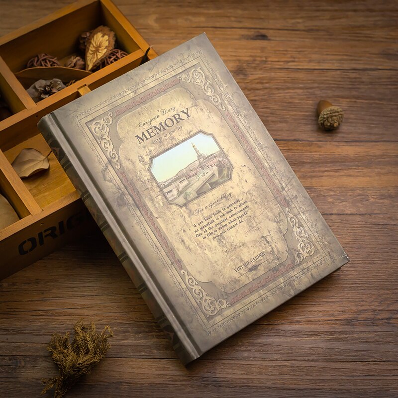 European Retro Thick Magic Notebook A5 Diary Book Classical for Students: Bridge