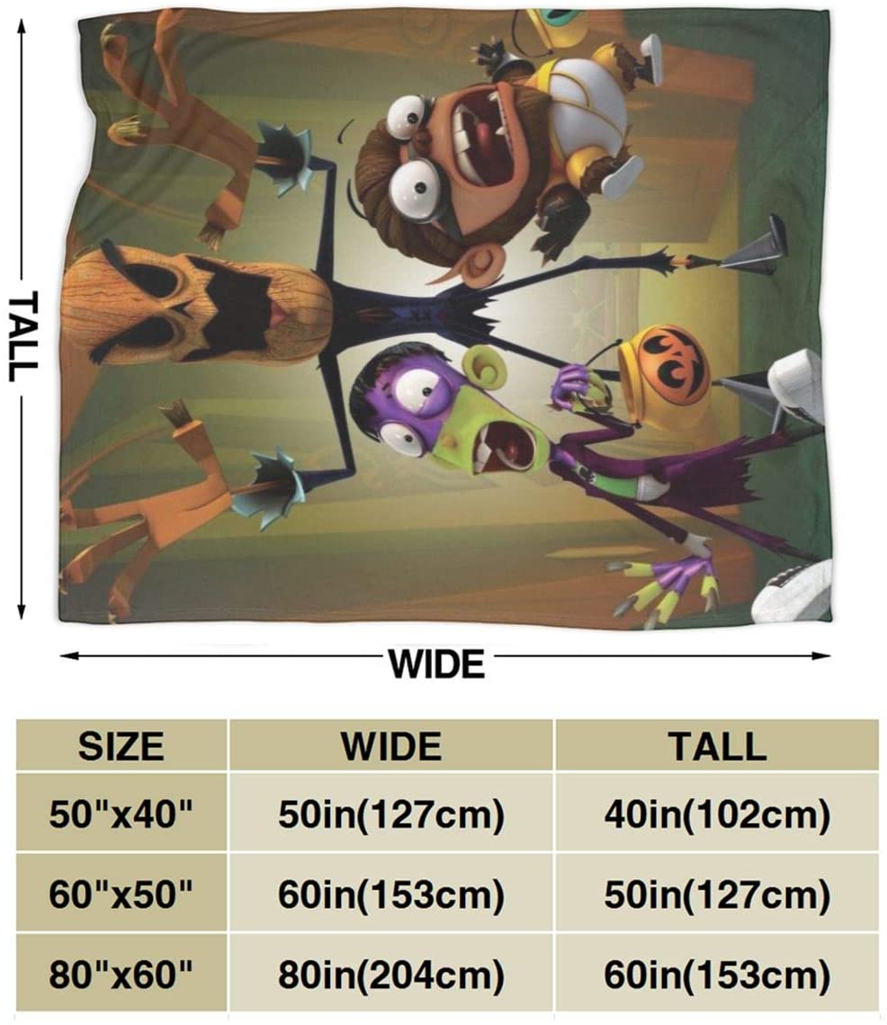 Stylish Fanboy and Chum Chum Novelty Blanket Fleece Throw Blanket Super Soft Lightweight for Kids