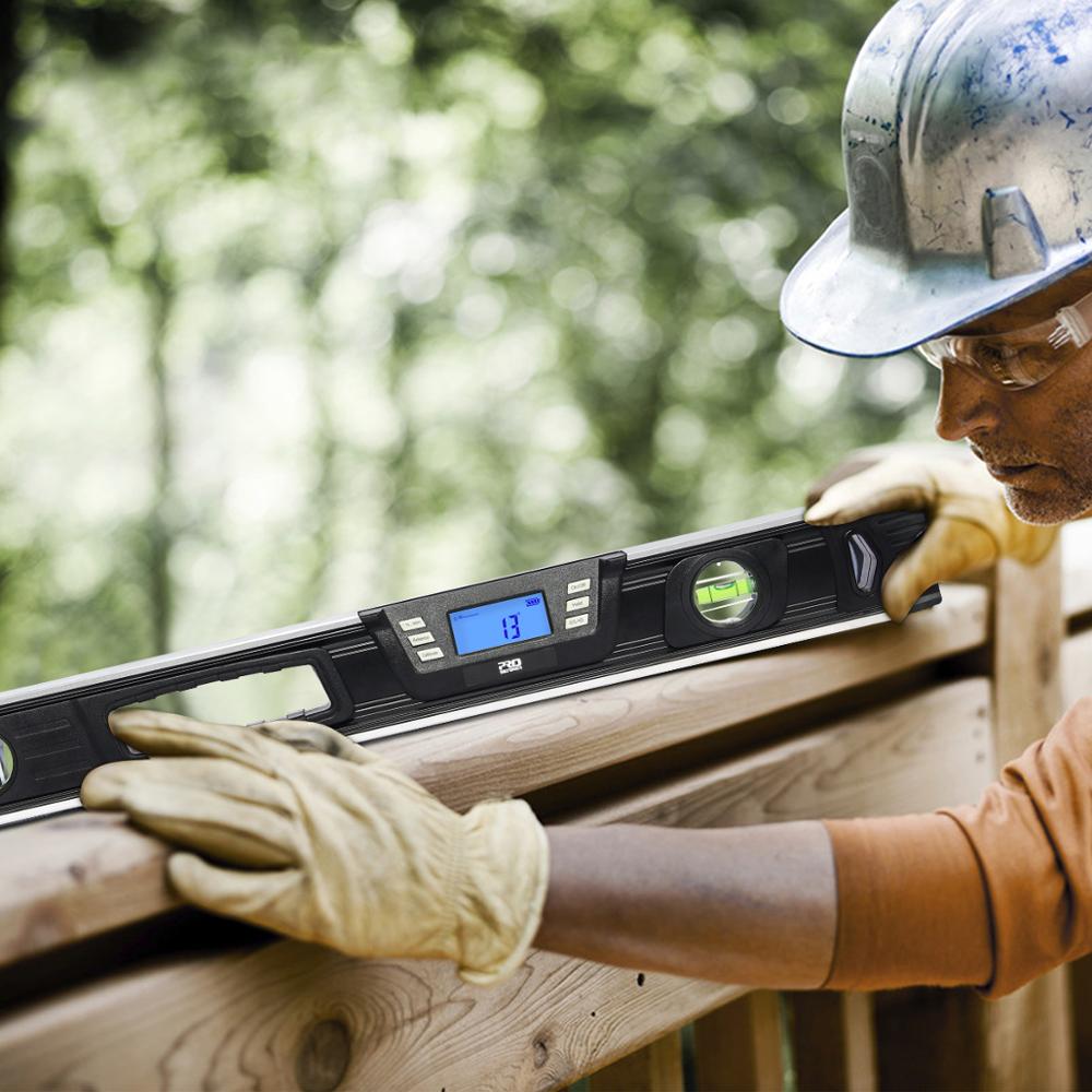 Electronic Digital Level 40cm/60cm Inclinometer Protractor Angle Finder LCD Screen Magnets Nivel Digital Level By PROSTORMER