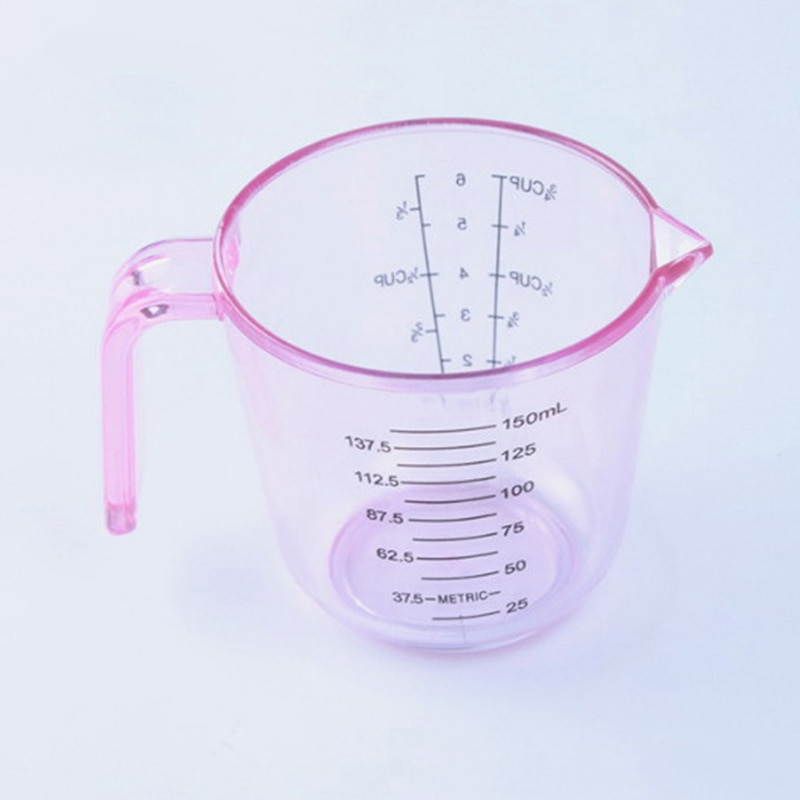 Taza medidora de plástico de resina de 150ml, utensilios para hornear, accesorios de cocina, utensilios medidores de cocina