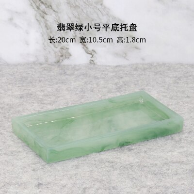 Luxe Groene Badkamer Accessoires Set Wc Tissue Box Handdesinfecterend Fles Zeepdispenser Toilet Decoratie Opslag Lade Om: Tray 01