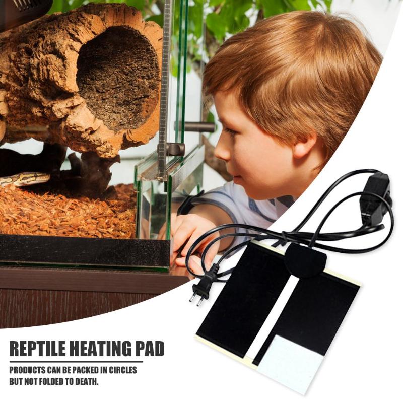 Alfombra de calentador de reptiles con temperatura ajustable con tres especificaciones de 5W 14W 20W manta eléctrica portátil para escalar mascotas