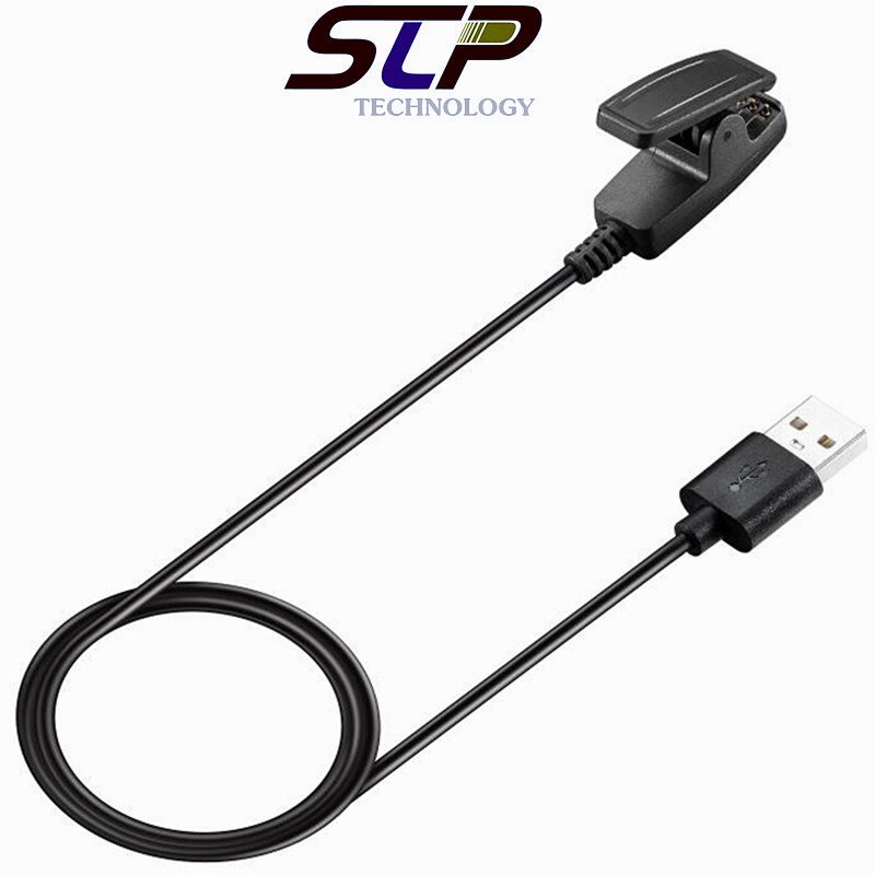 Zwarte Oplaadkabel Voor Garmin Aanpak S20 Fr 735XT Usb Interface Lading Clip Data Kabel Lijn