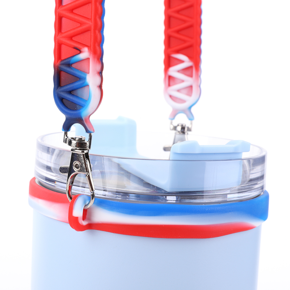 Mango de silicona para botella de agua, cabestrillo de 8 a 40oz, soporte para taza Stanley, accesorios