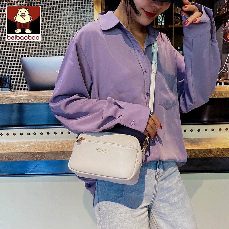 Beibaobao Brand Women Messenger Bags Luxury Pu Leather Sling Crossbody Bags For Women Shoulder Bag Girls Shoulder Bag Lady