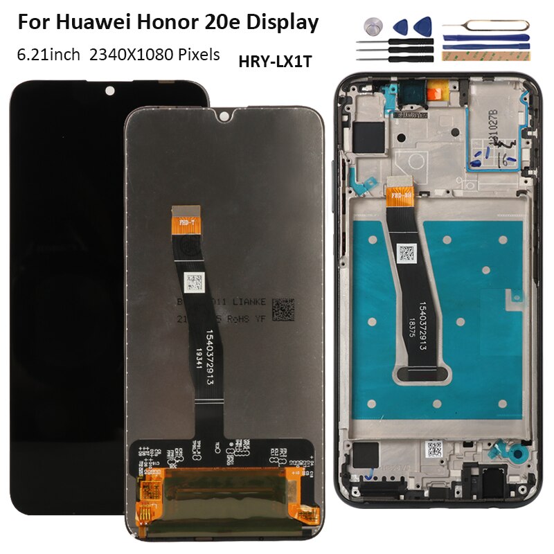 6.21 "Display Voor Huawei Honor 20e Lcd Touch Screen Getest Digitizer Vergadering Vervanging Voor Honor 20e 20 E HRY-LX1T Lcd