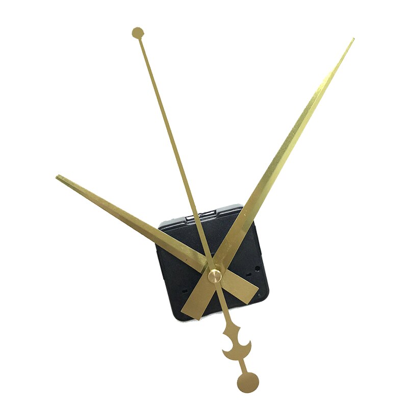 12888 Mute Clock Movement with Long Gold Hands for часы настенные большие 16 inch Wall Clock Replace Accessories with Metal Hook