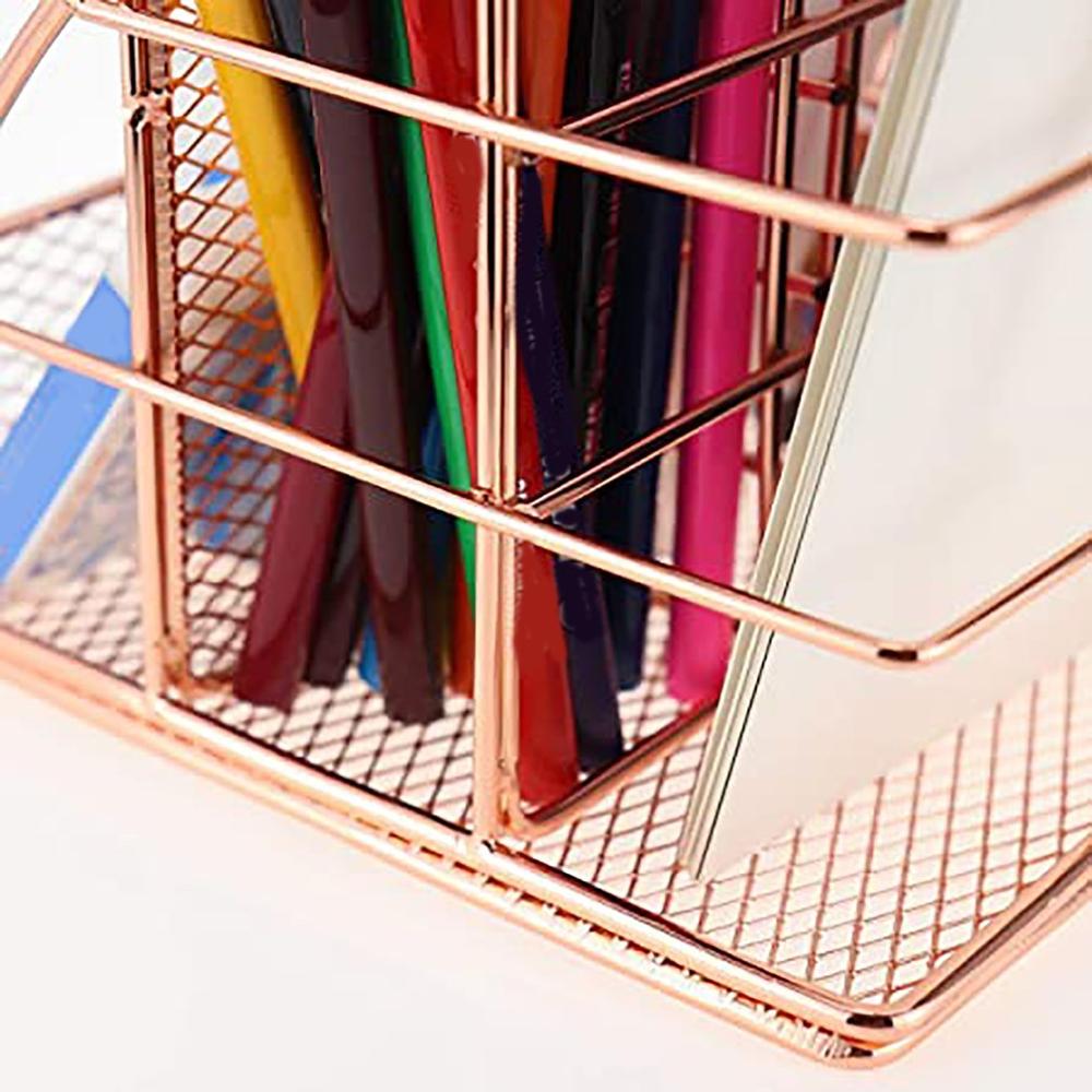 Desk Organiser Metal Office Organiser Storage Rack Shelf Office Table Decoration Rack Home