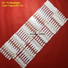 14 Pcs Led Strip 6 + 6led LB55037 Voor Ph Ilips 55 "Tv 55PUH6400/88 55PUK6400/12 TPT550J1-QVN03.U 55PUX6400 LB55043 LB55052 E556 R + L