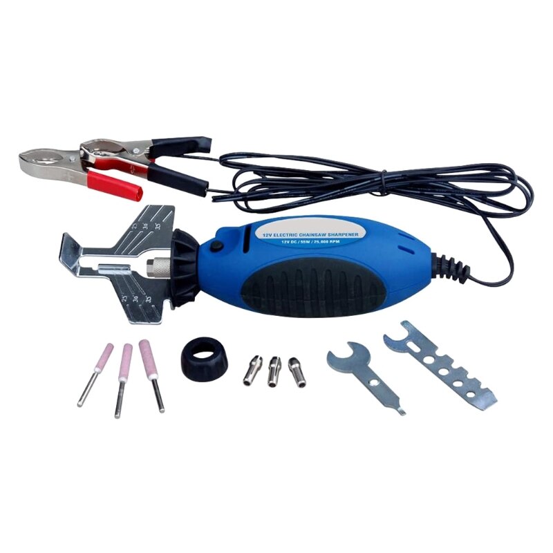 20310 12V Electric Chainsaw Chain Sharpening Kit Chain Saw Sharpener Tool Diamond Sharpening Wheels