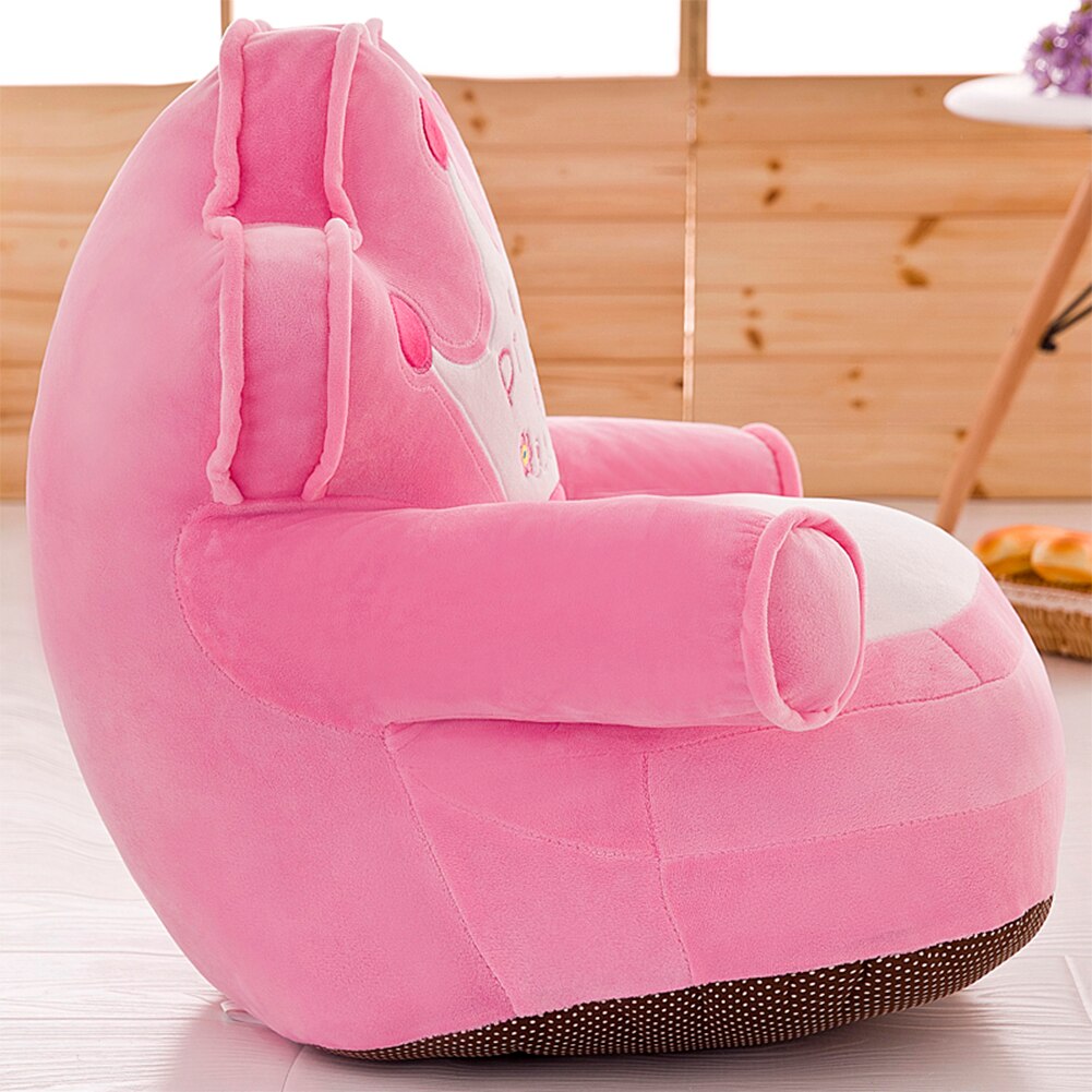 Crown Baby Sofa Cover Learning To Sit Plush Seat Case without Filler Feeding Chair Case Children's Seat (No Cotton)