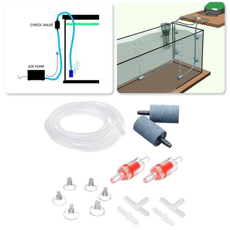 Aquarium luchtpomp accessoires set aquarium luchtpomp kit met luchtslang luchtstenen controle