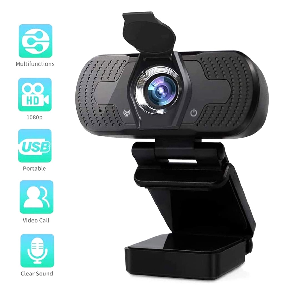 1080P 3MP Webcam Set Portable USB Web Camera Household Auto Focus Microphone Computer Accessories for Online Live