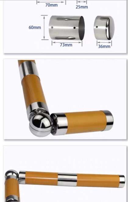 60mm pvc rør gelænder trappekobling
