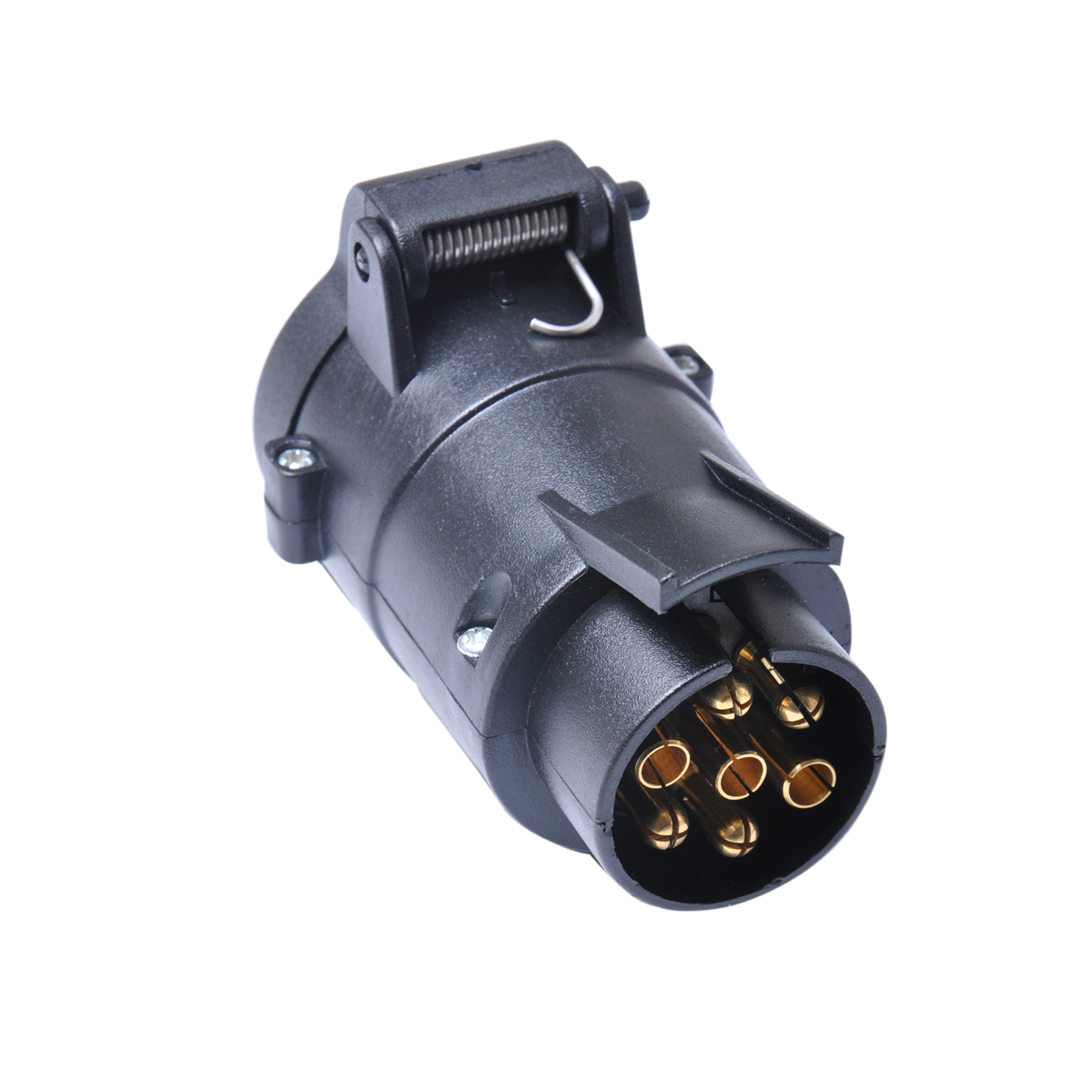 Durable 13 To 7 Pin Adapter Connector Pin Socket Trailer 12V Towbar Towing Caravan Truck Electrical Converter (EU Plug)