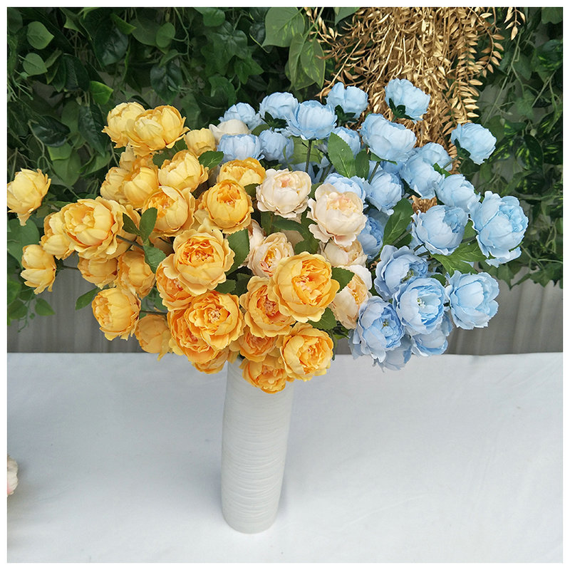 7heads/branch mini peony aritificial flower