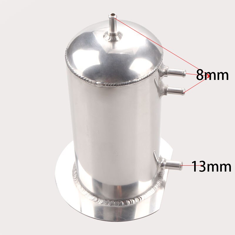 Fuel Swirl Pot Alloy 2.5 LT Fuel Surge Tank For Motorsport Race Drift Rally Drag Car