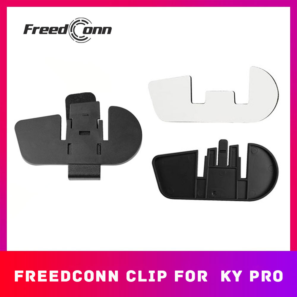 Freedconn Ky Pro Bluetooth Helm Headset Intercom Clip Mount Lijmbasis Eenvoudige Installatie