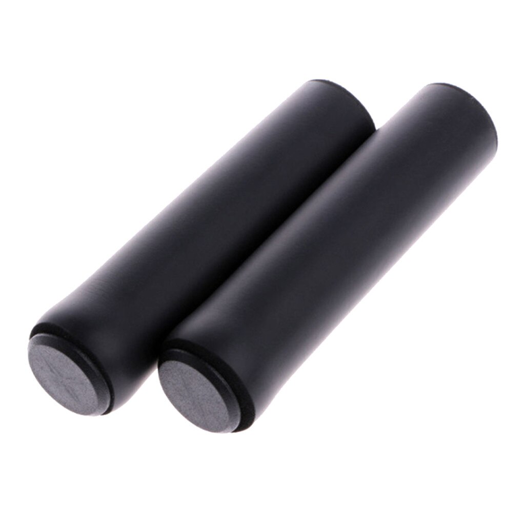 Cycling Bike Bicycle Gear Grips Mountain Bike Rubber Handlebar Soft Ultralight Grips Anti-skid Shock-absorbing Bike Part: Black