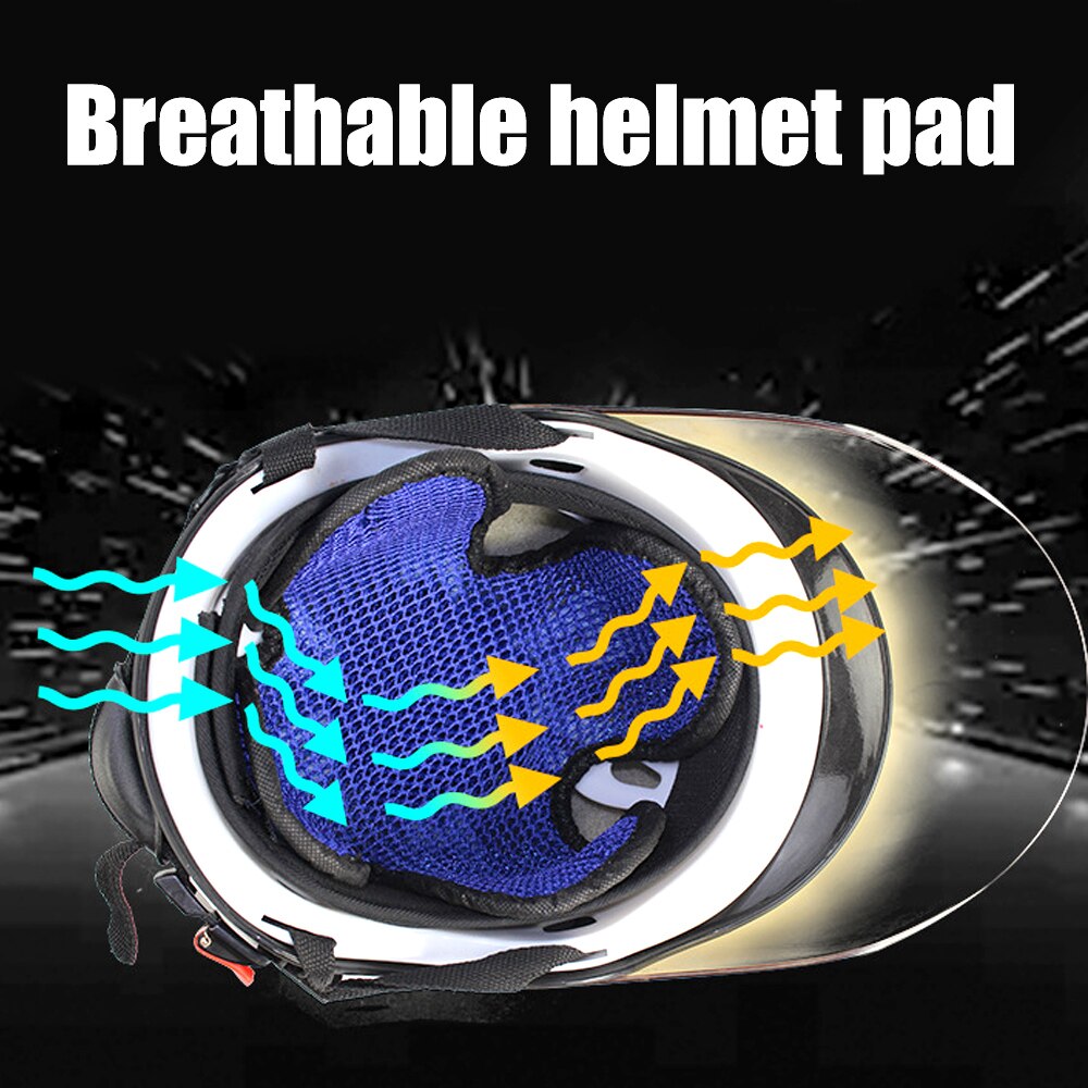 1Pcs Helmet Padding Protection-Motorcycle 3D Honeycomb Helmet Mesh Pad Waterproof Elastic Thermal Insulation Lining