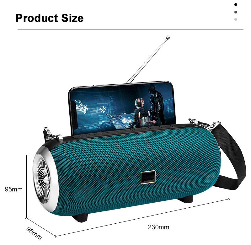 40W High Power Draadloze Bluetooth Draagbare Outdoor Kolom Bass Krachtige Bt Speaker Caixa De Som Radio Altavoces Voor Pc luidsprekers