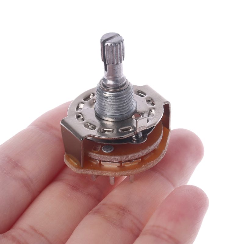 Shaft Panel Mount 2P5T Rotary Switch Selector Band 2 Pole Position 5 RS25