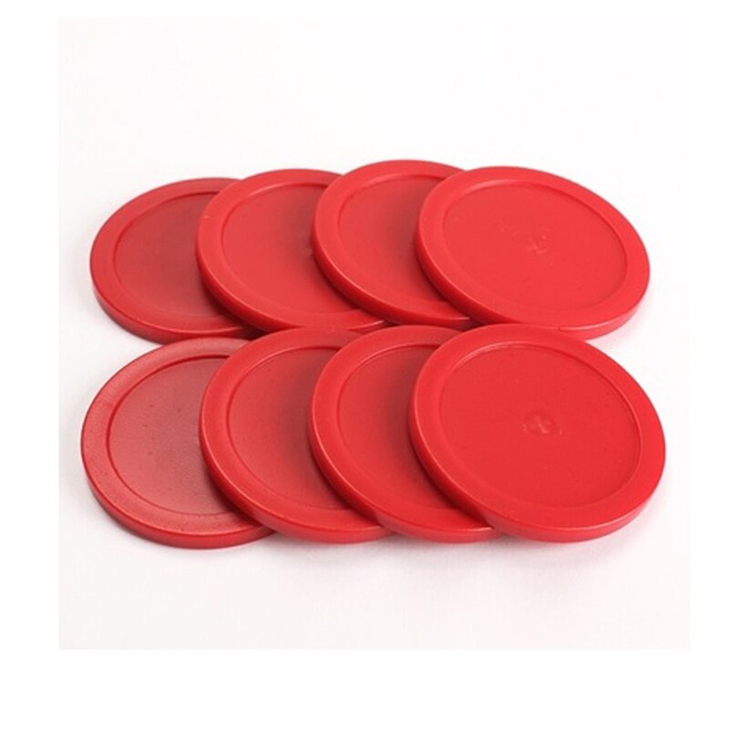 8 stk 63 mm røde air hockey bordpucker puck hammer målmænd børn bordspil fest værktøj underholdning tilbehør
