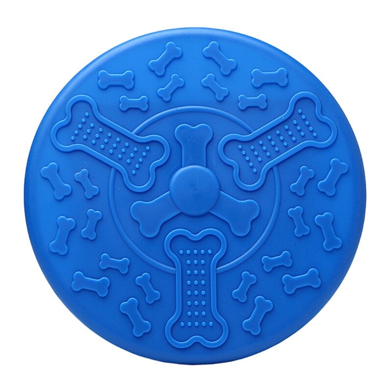 18 Cm Fun Toy Flying Disc Perfect Disc Toy Dog Training Throwing Catch Playing 23GA: Navy Blue