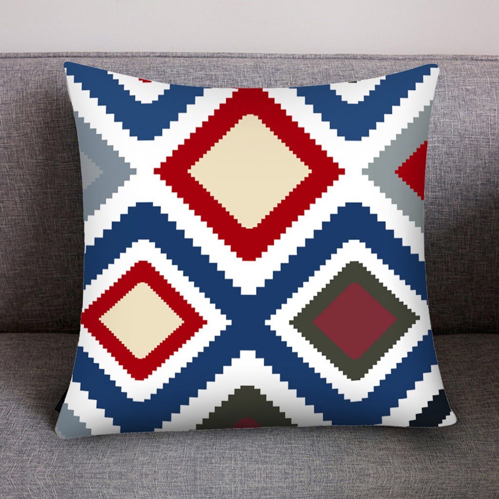 Nordic Decoratieve Sofa Kussens Print Polyester Kussensloop Fluwelen Kussenhoes Kamer Decoratie Zijden Kussensloop: G