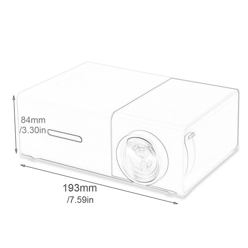YG300 projecteur LED 3D HD Portable Mini poche LCD Proyector pour Home cinéma cinéma 3.5mm Audio/HDMI/USB/SD entrées Beamer