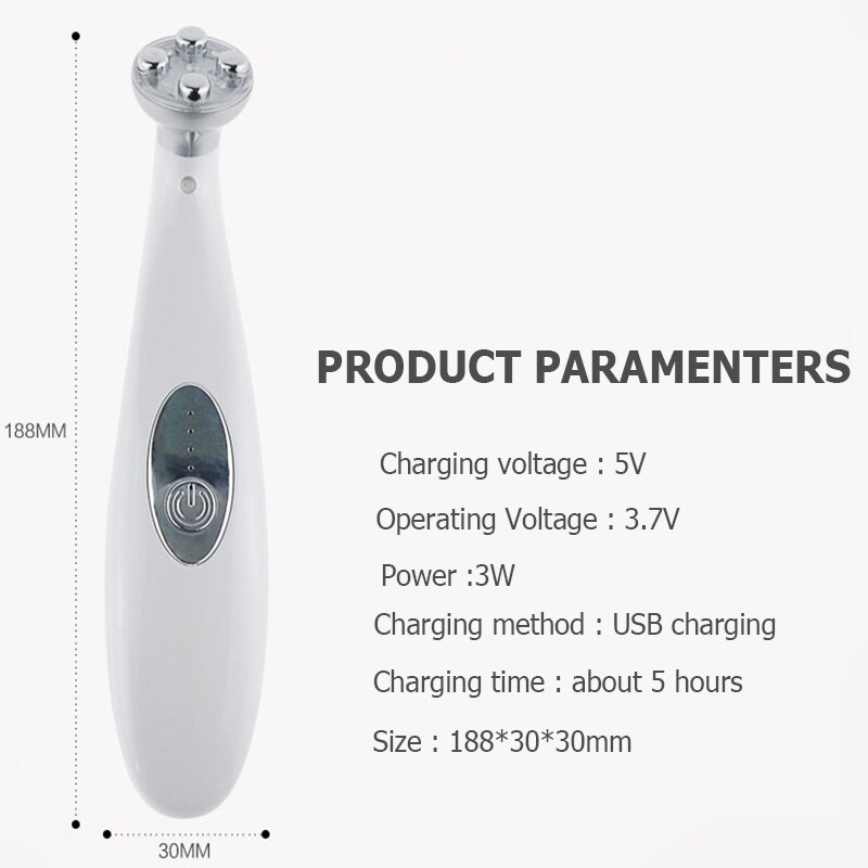 Micro Huidige Schoonheid Instrument Facial Rf Radio Frequentie Huid Verjonging Ems Mesotherapie Elektroporatie Draai Gezicht Lift