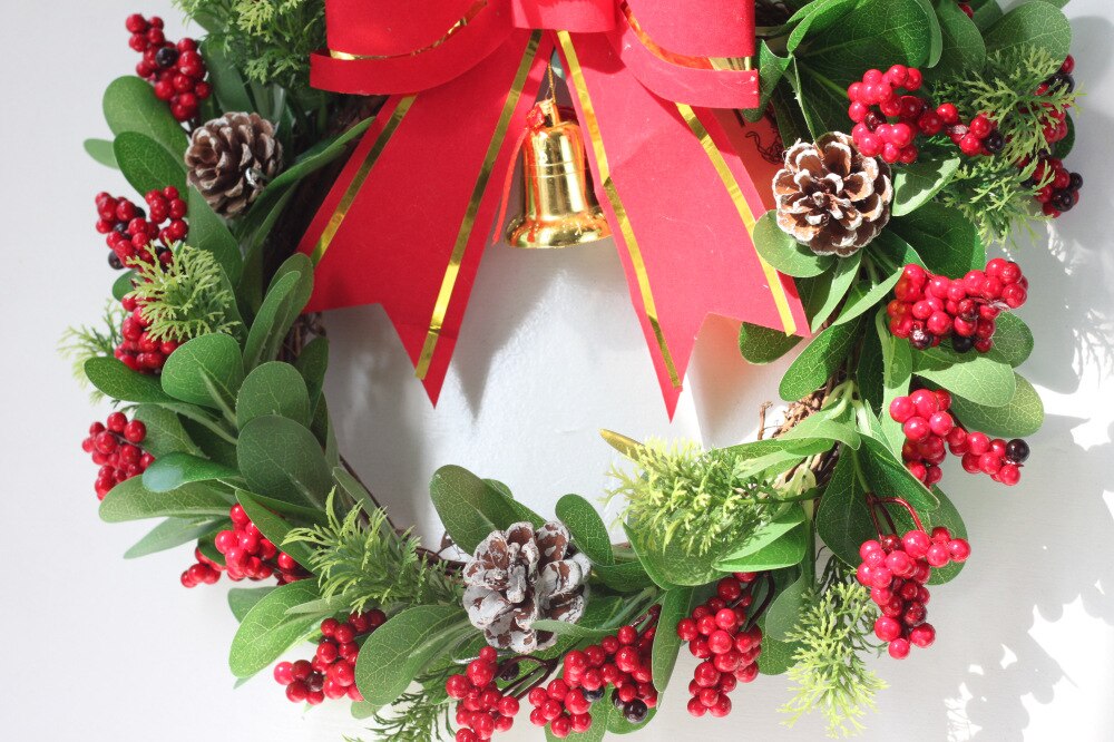 Christmas Front Porch With Boxwood Wreath Trio