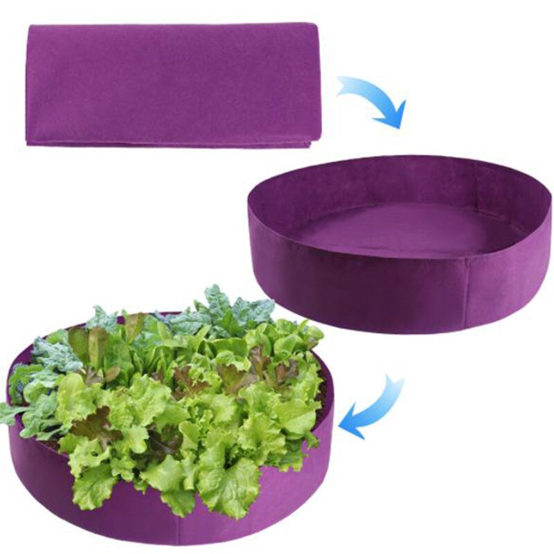 Elevated Vegetable Box Plant Bed Garden Flower Planter Planting Grow Bag 100 Gallons Round Planting Pot Plants Nursery