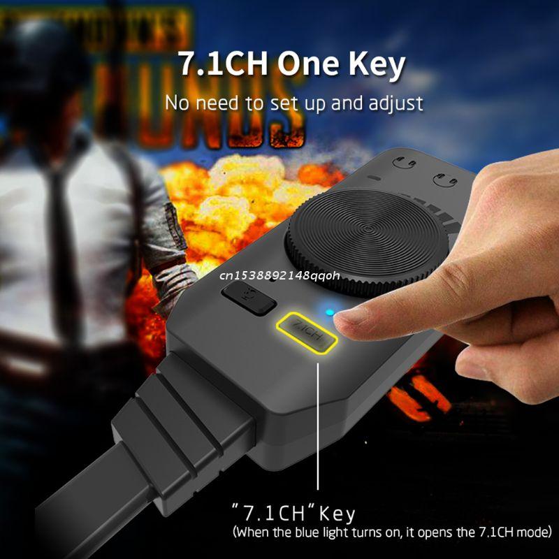 GS3 Virtual 7.1 Channel Sound Card Converter Adapter External USB 3.5mm Headset Stereo for PC Desktop Notebook 77JC