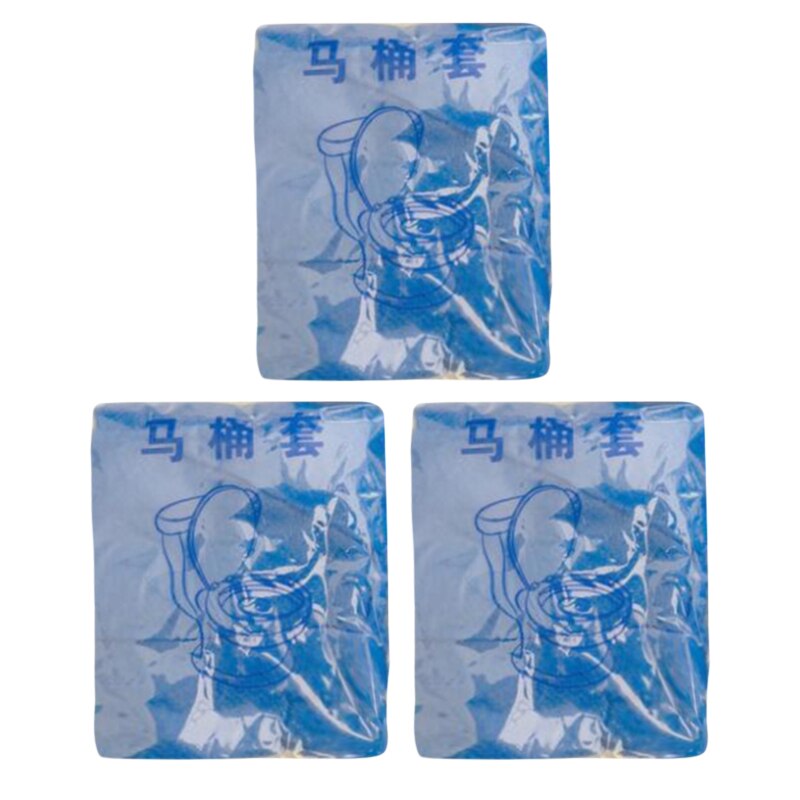 Non-woven toalettmatta engångs-toalettsitsskydd säkerhet vattentät försörjning resor badrumsredskap bärbart bakteriesäkert överdrag: Blå typ 1 förpackning