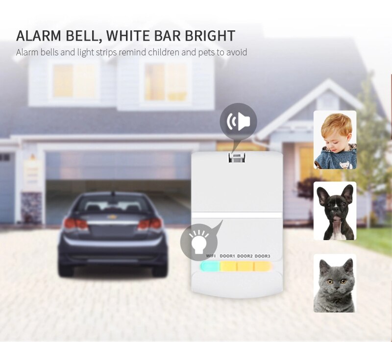 Smart Door Remote Control For Roll Up Door Up To 3 Garage Doors Remote Opener With Voice Control Work With Alexa Google Home