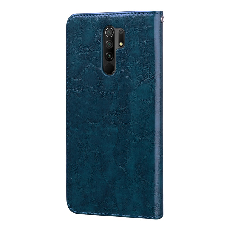 Leather Flip Case For Xiaomi Redmi 9 Cover Luxury Wallet Card Holder Case For Redmi 9 Covers Stand Case On Redmi 9 Phone Case