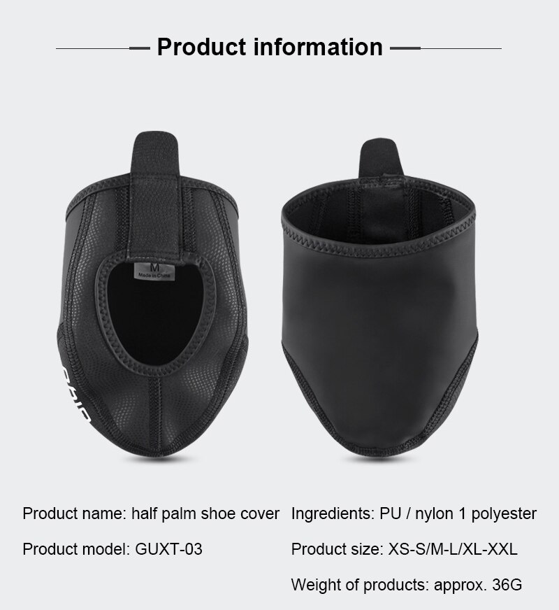 GIYO-funda para zapatos de ciclismo, Protector para botas de media palma, resistente al viento, suela superior, resistente al desgaste