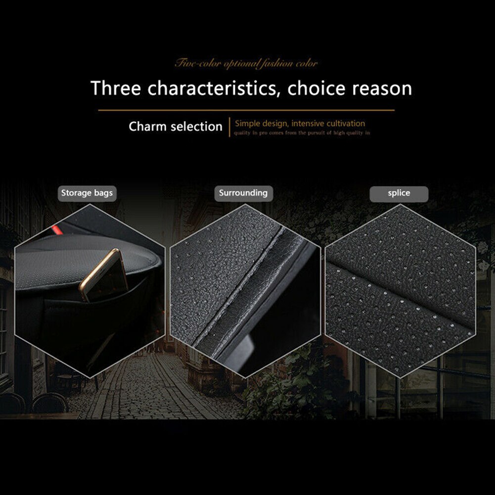 Car Seat Cushions PU Leather Car Seat Cover Car Seat Protector For Car Driver And Passenger Seat Car Accessories