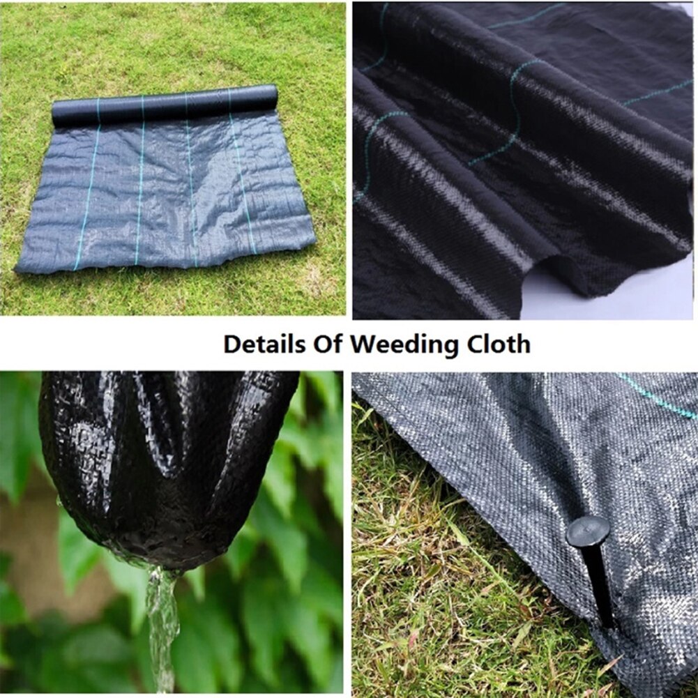 1-3m Agricultural Anti Grass Cloth Black Plastic Mulch Film Thickness Garden Weeding Control Fabric Degradable Weeding Cloth