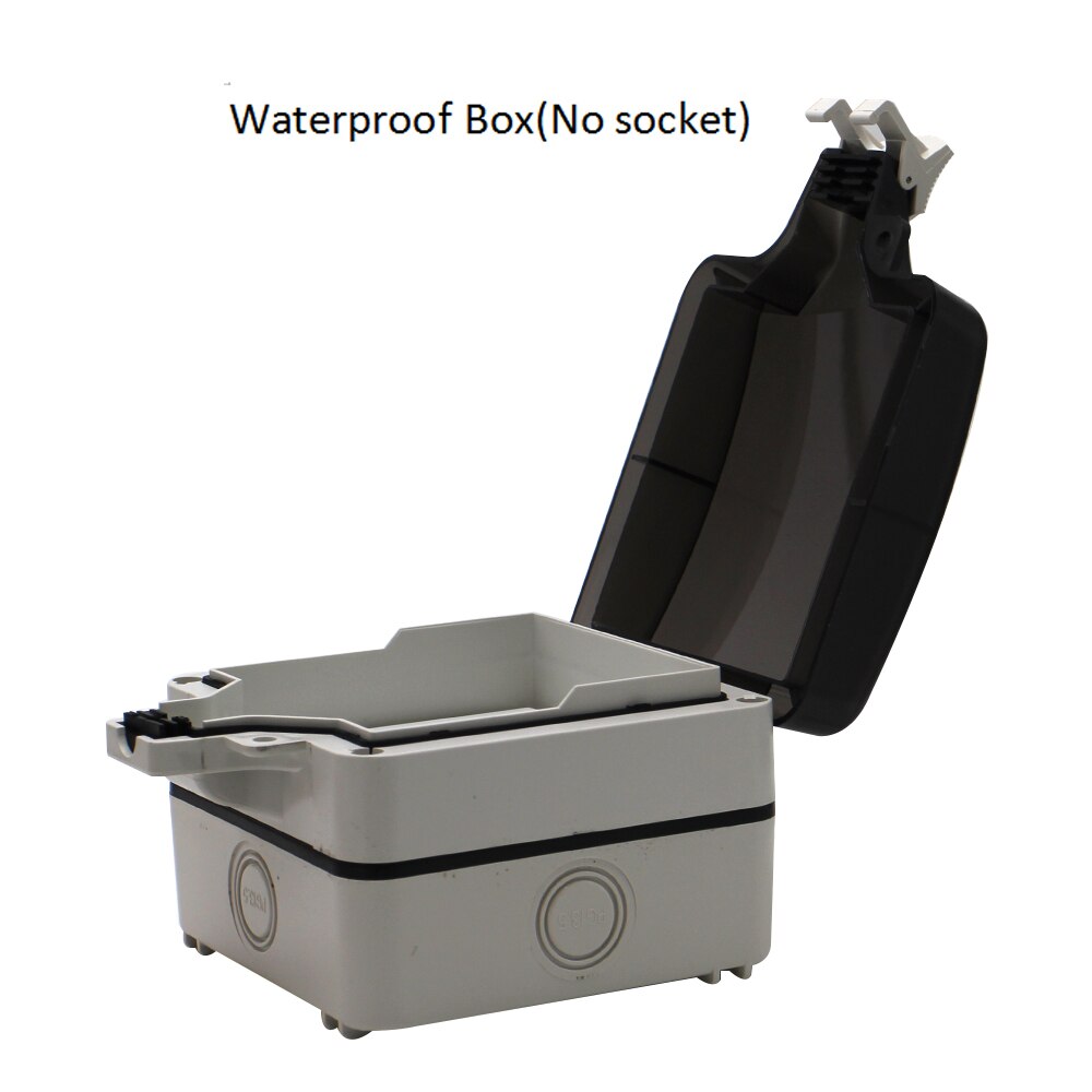 IP66 3/5 Gaten multifunctionele Universele Waterdichte Outdoor Stopcontact Met 2USB Poorten 10A Stopcontact Geaard: only box (no socket)