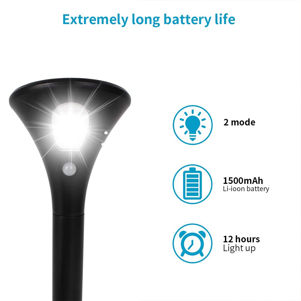 2Pcs Solar Gazon Verlichting Tuin Spot Lamp Met Bewegingssensor Solar Land Scaping Licht Multipurpose Tuin Grond Solar Gazon lamp