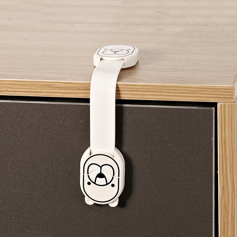 1Pcs Kinderen Kabinet Deur Anti-Snuifje Veiligheidsslot Baby Veiligheid Kabinet Lock Drawerrefrigerator Lock Lade Thuis