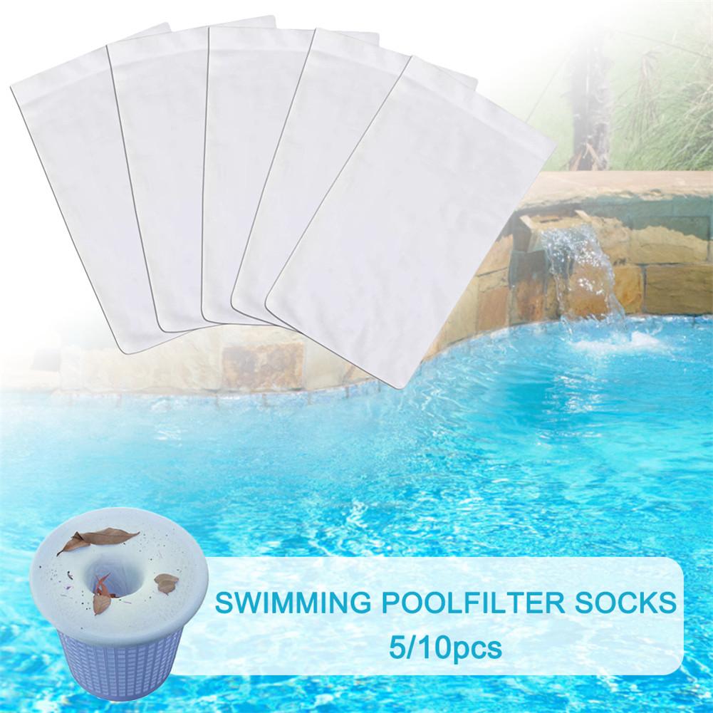 Sac filtre de remplacement de piscine avec panier de rangement Portable élastique piscine écumeur chaussettes aspirateur sous-marin pour piscine